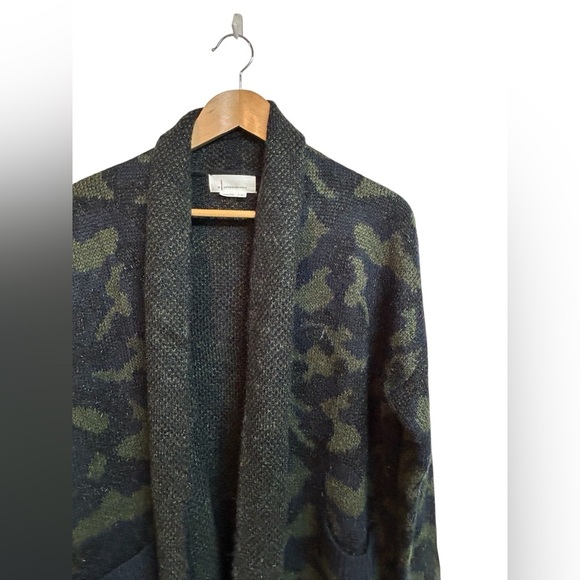 Anthropologie Jensen Camo Open Cardigan Duster Sweater Size XS - Picture 6 of 8